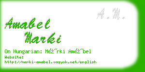 amabel marki business card